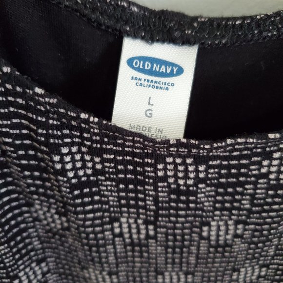 OLD NAVY Large Black and LT Gray Tank Dress - Picture 3 of 4